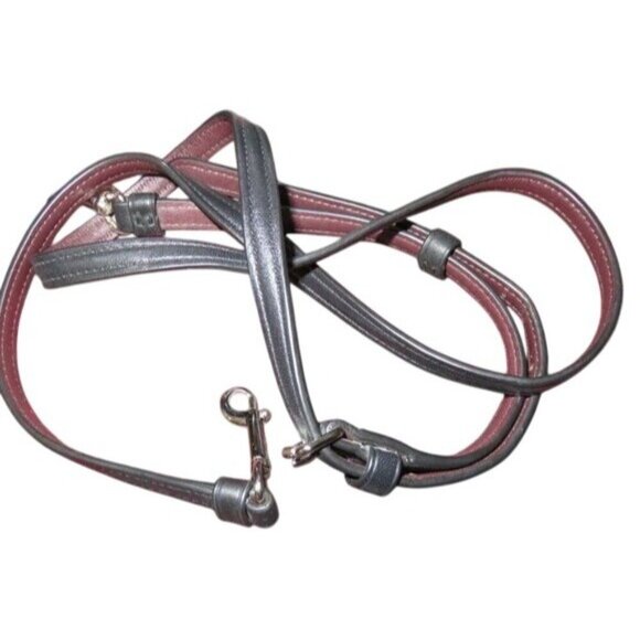 Coach Black Floral Leather Rowan Crossbody Boston Bag Satchel Crossbody with COA - Picture 5 of 13